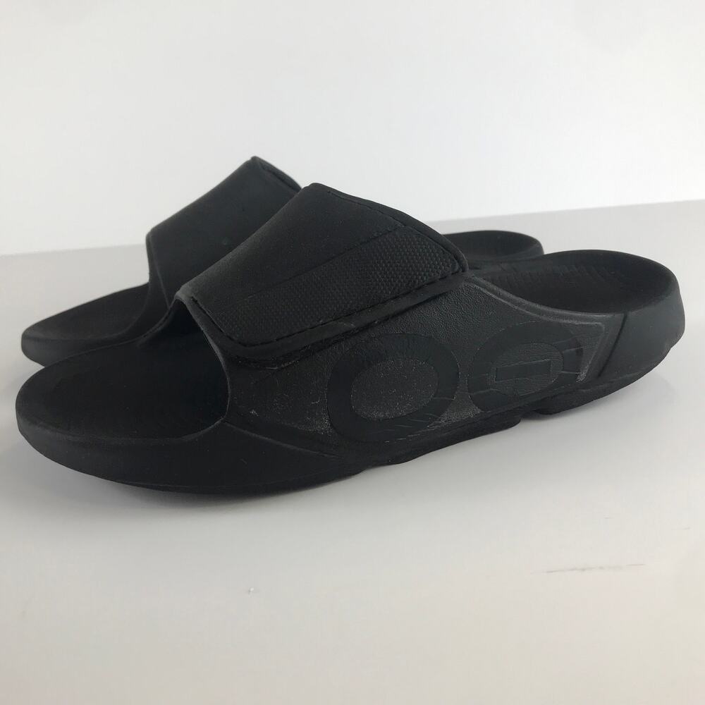 Oofos Ooahh Sport Flex Slide Sandal OOfoam Recovery Adjustable Strap Size W10 M8